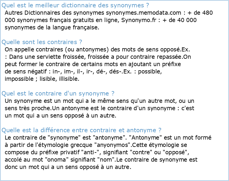 Dictionnaire Des Synonymes Nuances Et Contrairespdf