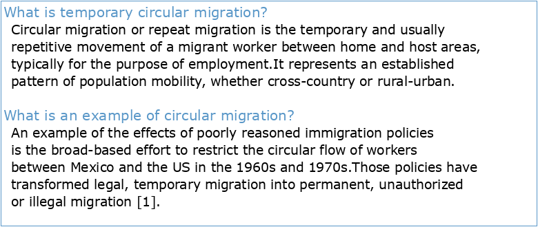 EMN INFORM Temporary and Circular Migration