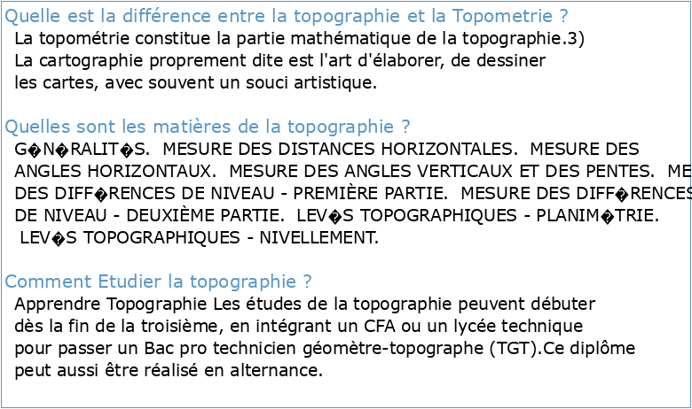 Topographie et topométrie modernes (Tome 1 et 2)