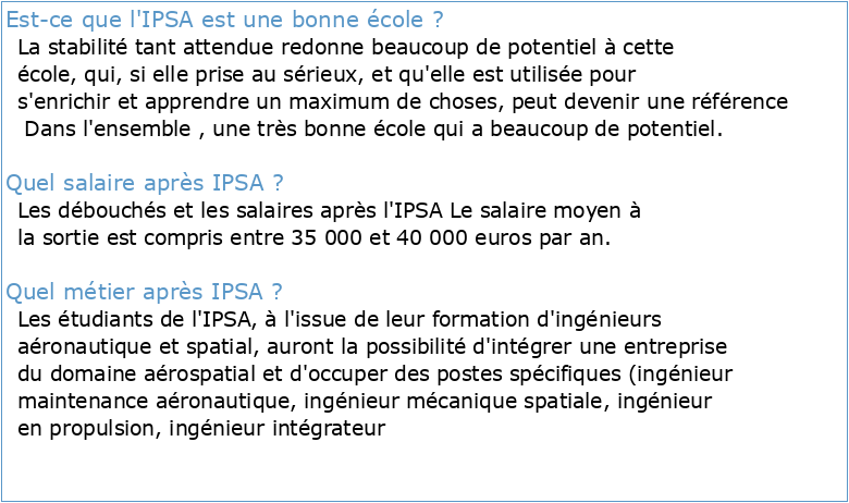 de nouvelles accréditations pour l'IPSA