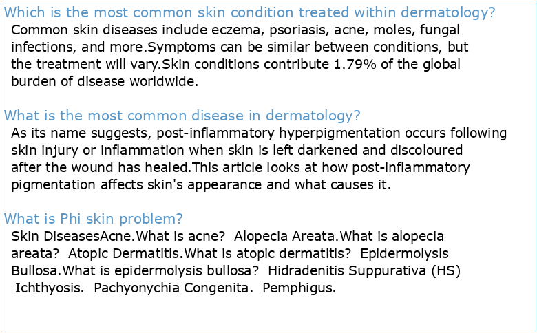 Your Dermatology Pocket Guide: Common skin conditions explained