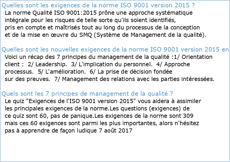 ISO 9001 2015 guidance document french version 40