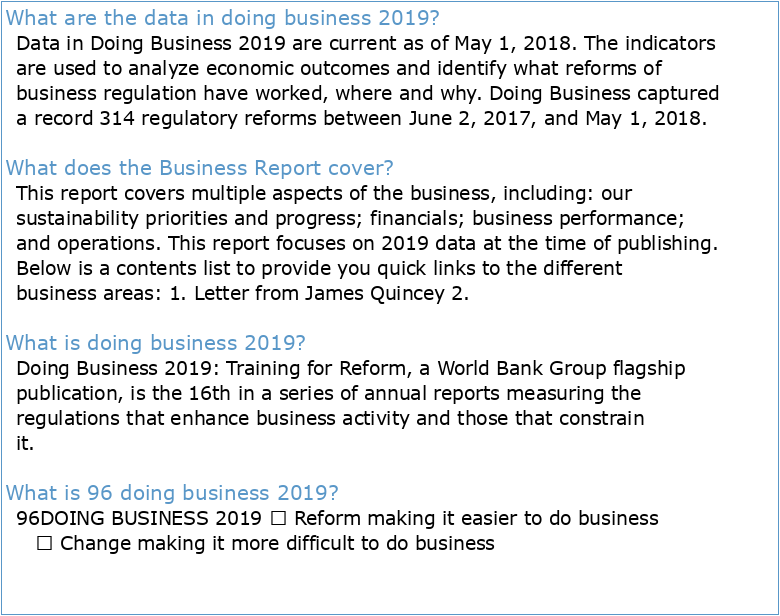 2019 Business Report