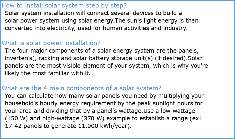 chapter-4 solar power system and installation