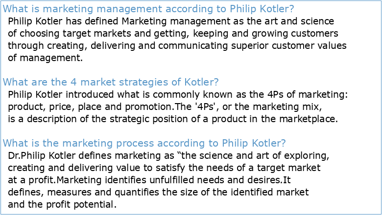 Marketing Management by Philip Kotler (719 Slides)