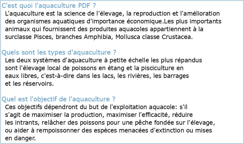 Permis d'aquaculture terrestre — Guide de présentation d'une