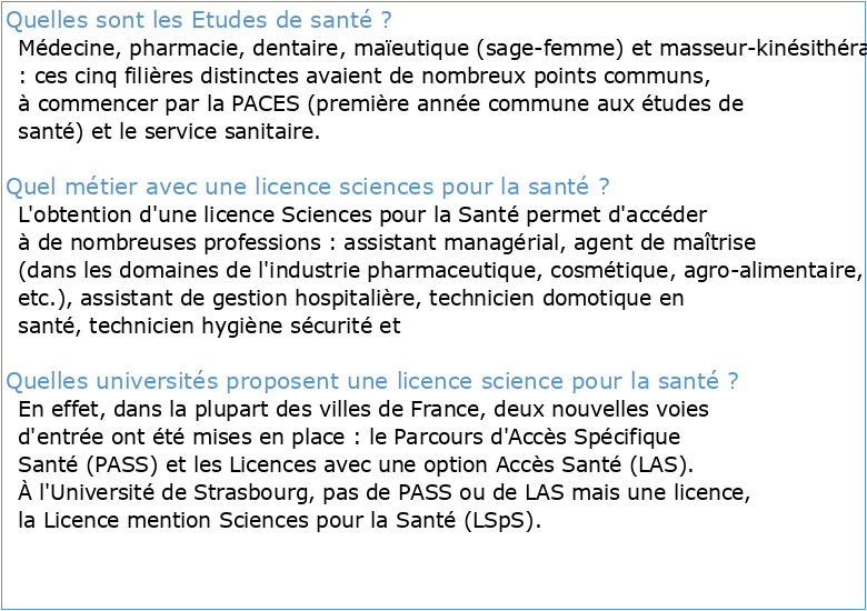 Champ de formations Santé et société Université Paris-Est Créteil