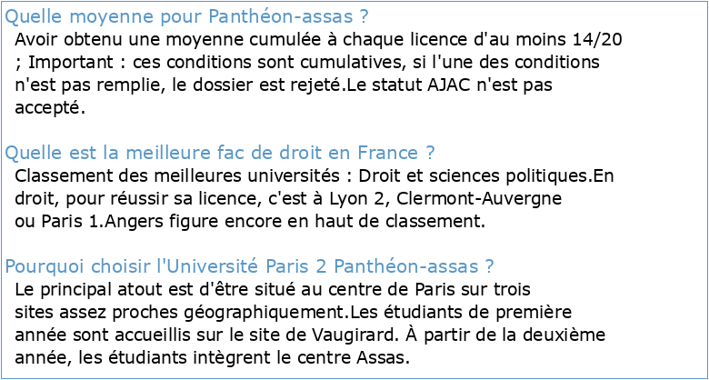 L'Université Paris-Panthéon-Assas à l'honneur dans les classements