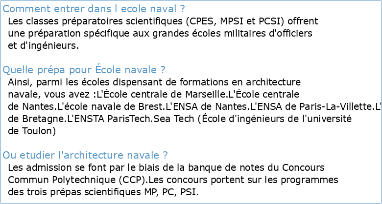 Environnement naval Arts et métiers ParisTech / Ecole navale