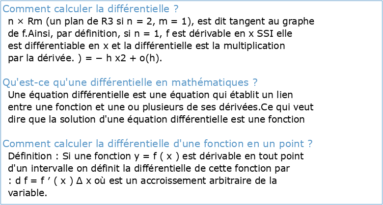 Calcul différentiel 1 Licence de Mathématiques