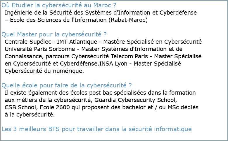 Master CyberSécurité et cyberCriminalité (MCSC)