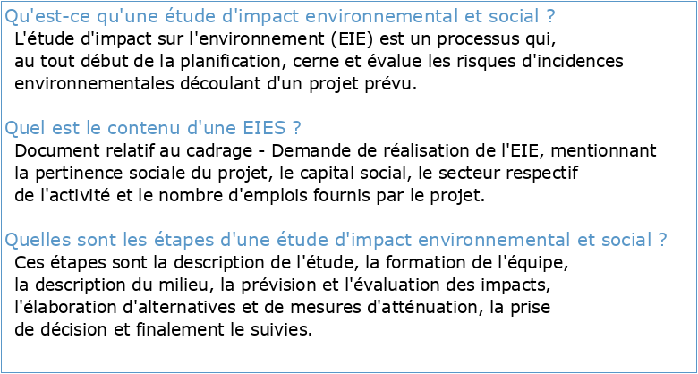 Etude dImpact Environnemental et Sociale Rapport Final