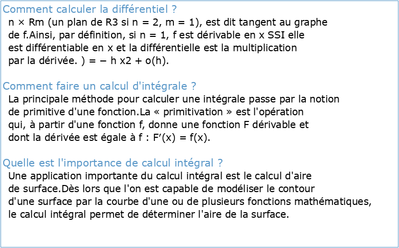plan de cours mat145 calcul différentiel et intégral