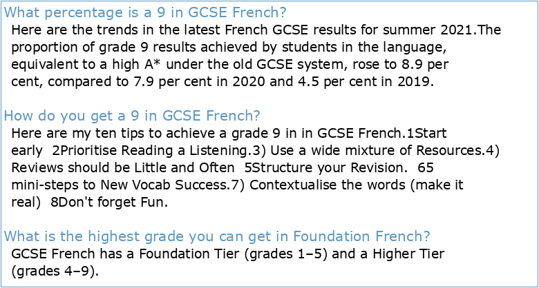 Studio Edexcel GCSE French Foundation