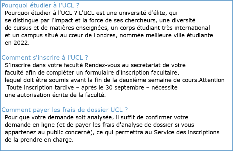 UCL Université catholique de Louvain