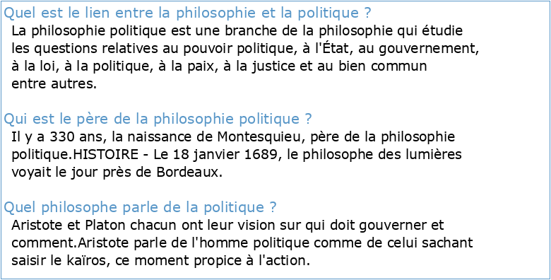 PHI 105 – Philosophie politique I (3 cr)