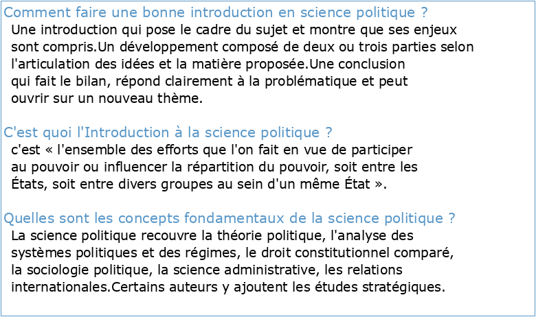 Introduction A La Science Politique 11e A C D Pdf