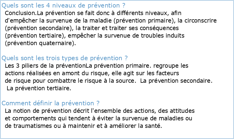 Rapport Flajolet Annexe1 La prévention