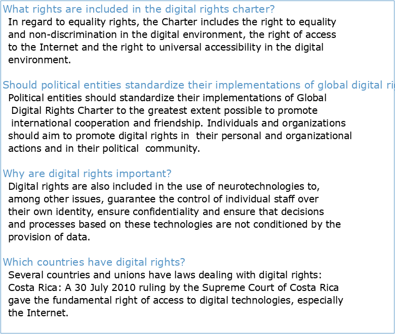 Charter of Digital Rights