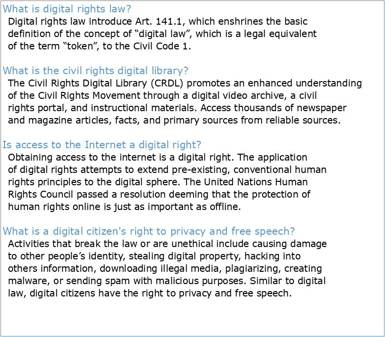 Digital Rights as an Object of Civil Rights