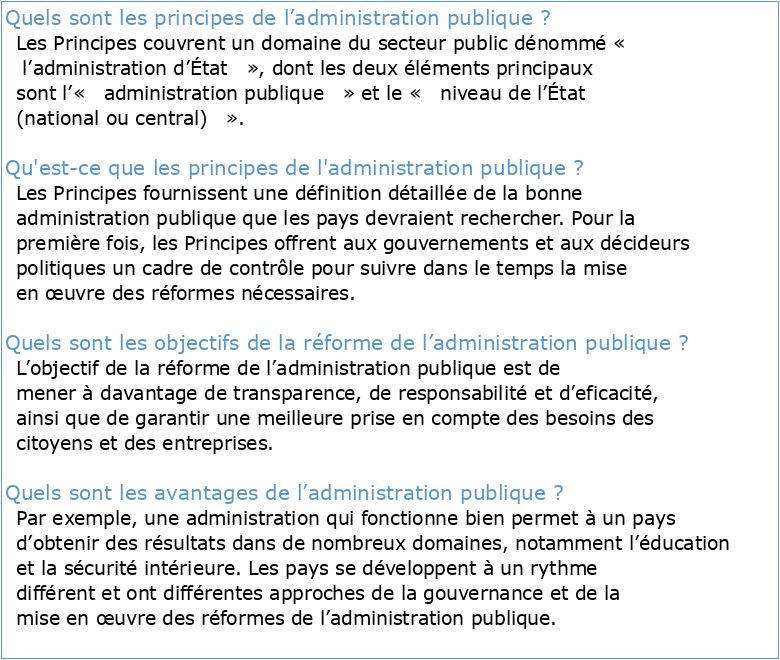 Principes européens d'administration publique