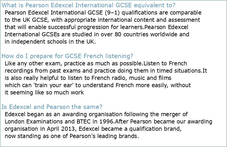 International GCSE Studio French Student Book Sample  Pearson