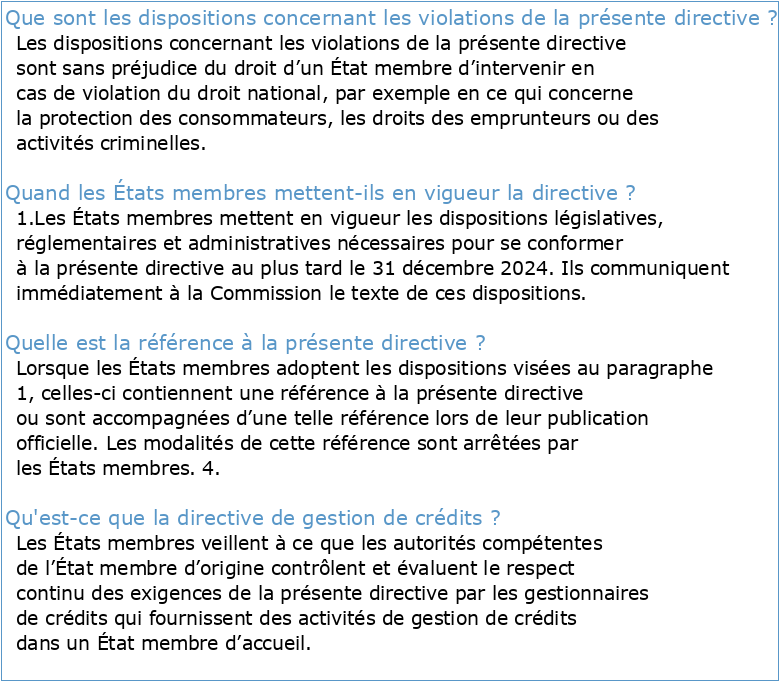 Directive Établissement de directives internes V1 17052021