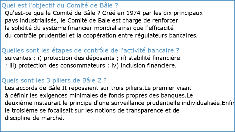 Le Comité de Bâle sur le contrôle bancaire a révisé en février