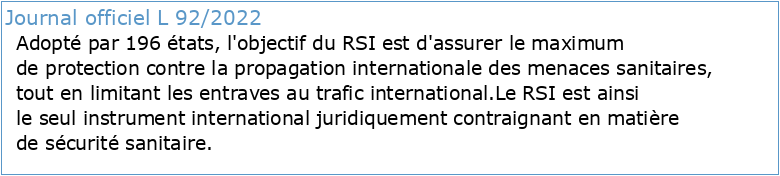 EB150(3) Renforcement du Règlement sanitaire international (2005)