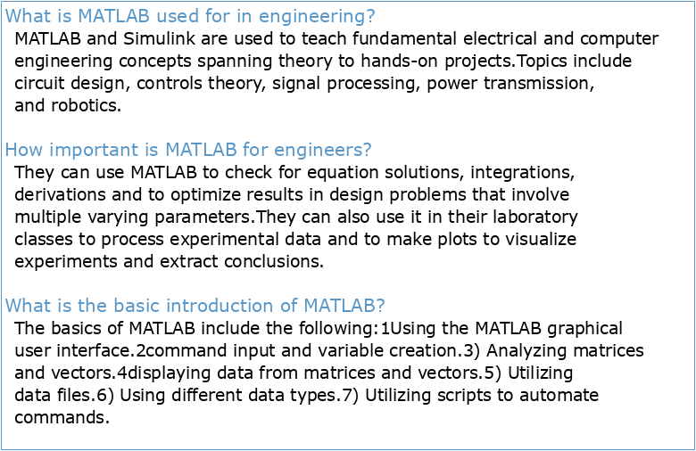 INTRODUCTION TO MATLAB FOR ENGINEERING STUDENTS