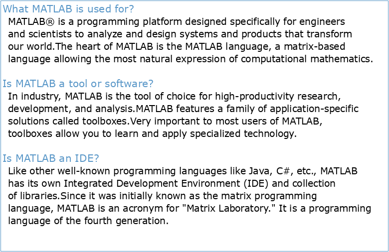 MATLAB: A Practical Introduction to Programming and Problem