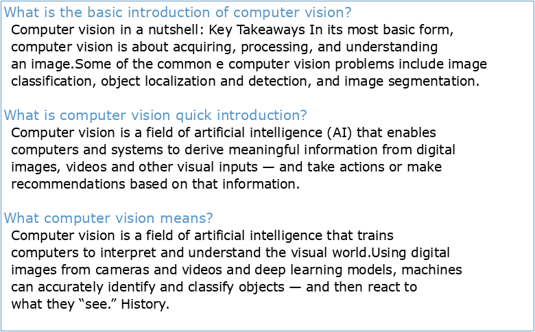 INTRODUCTION TO COMPUTER VISION