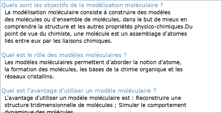 La modélisation moléculaire sinvite dans lindustrie