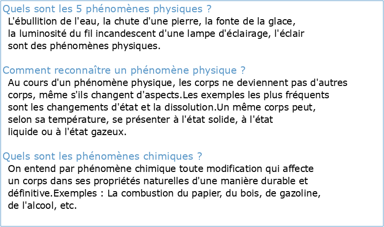 Chapitre I : Introduction aux sciences physiques Page 1 Date