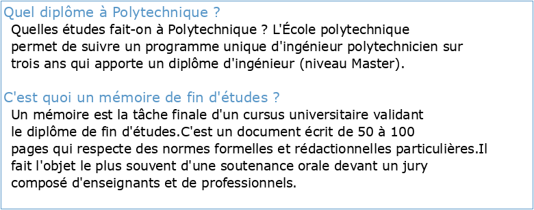 Ecole Supérieure Polytechnique Mémoire DIPLOME D'INGENIEUR