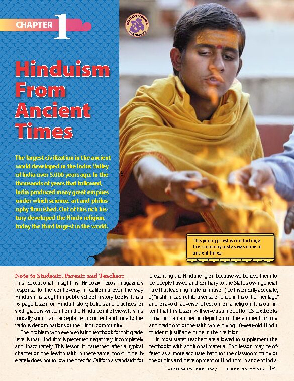 [PDF] Hinduism From Ancient Times