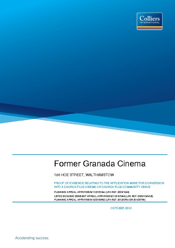 [PDF] [Former Granada Cinema] - Waltham Forest