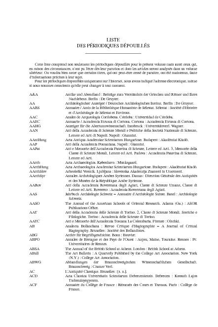 [PDF] LAnnée philologique - About Brepolis