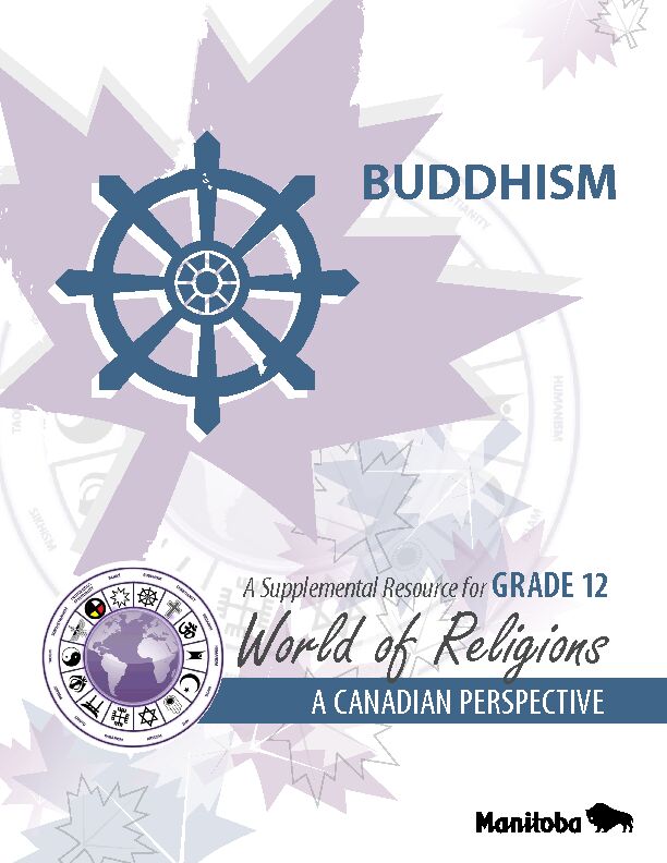 [PDF] Buddhism: A Suplemental Resource for Grade 12 World of Religions