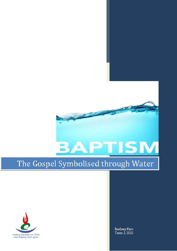 [PDF] The Gospel Symbolised through Water