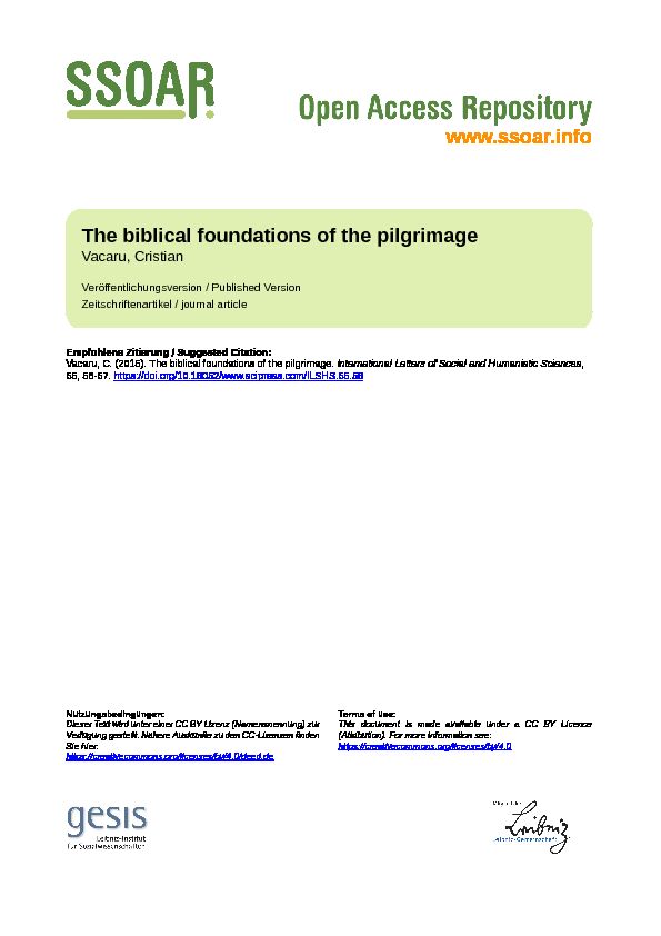 [PDF] The Biblical Foundations of the Pilgrimage