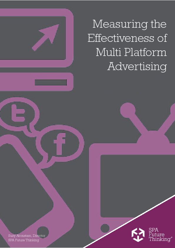 [PDF] Measuring the Effectiveness of Multi Platform Advertising - IRIS