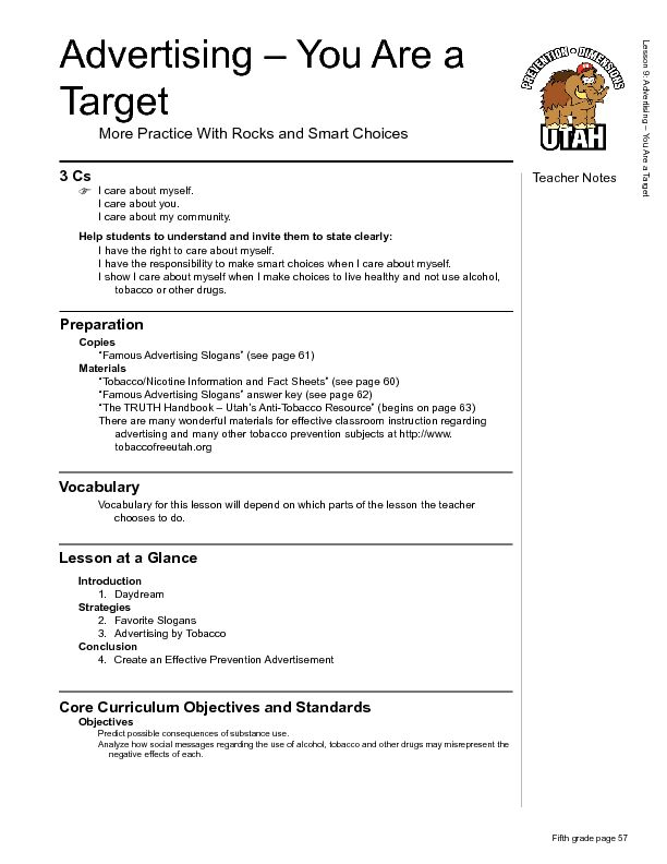 [PDF] Advertising – You Are a Target - Utah Education Network