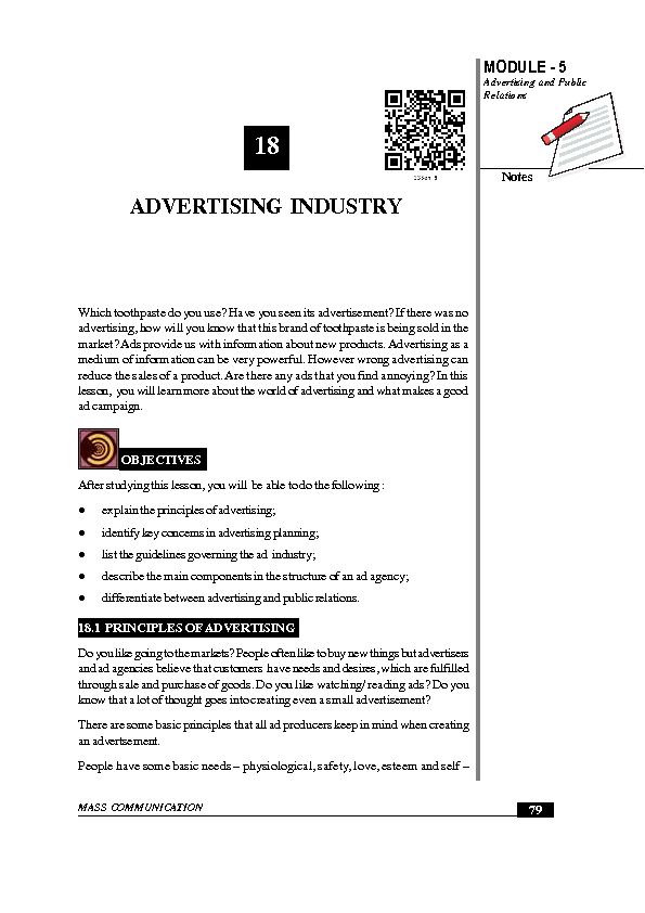[PDF] ADVERTISING INDUSTRY - NIOS