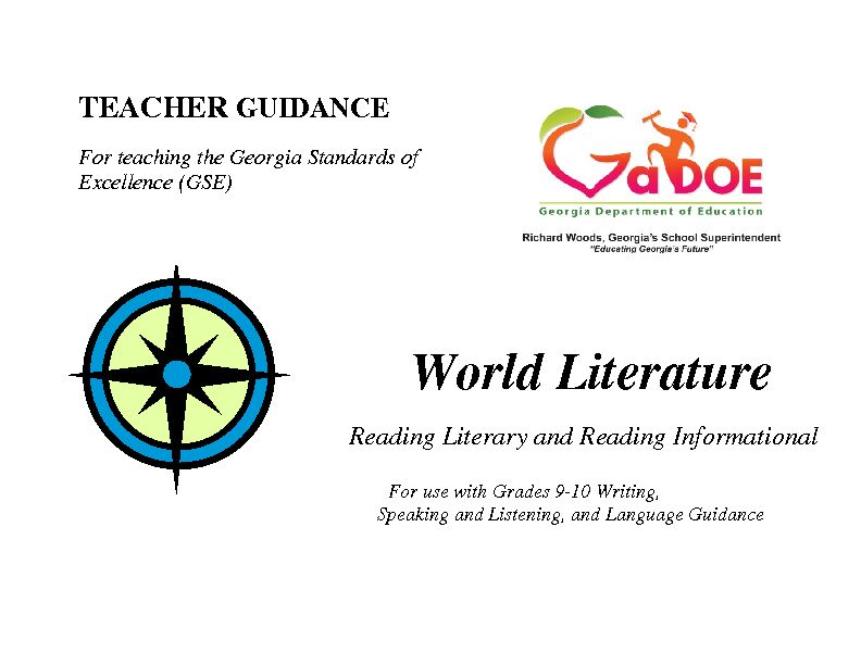 World Literature Guidance
