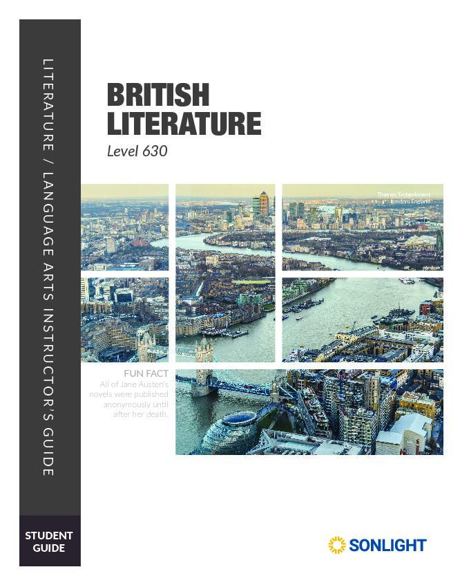 BRITISH LITERATURE - Sonlight Curriculum