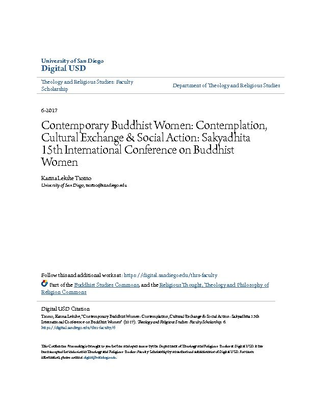 Sakyadhita 15th International Conference on Buddhist Women
