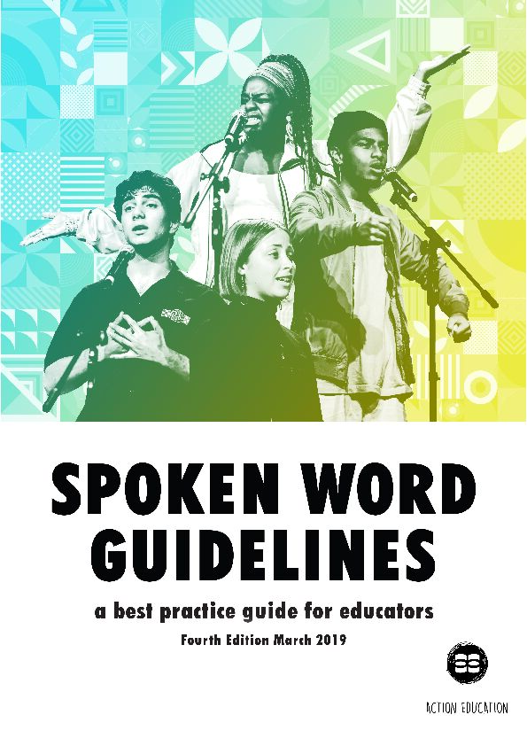 [PDF] Download Spoken Word Best Practice Guide - Action Education