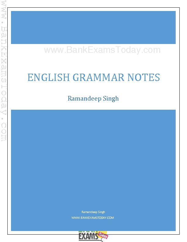 [PDF] eNGLISH gRAMMAR notes