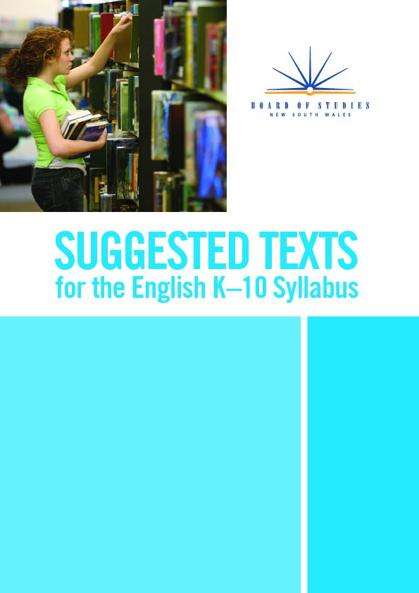 [PDF] Suggested texts for the English K–10 Syllabus - NESA